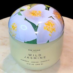 DW HOME CANDLE WILD JASMINE 1 WICK NEW 13.8 oz GARDENIA